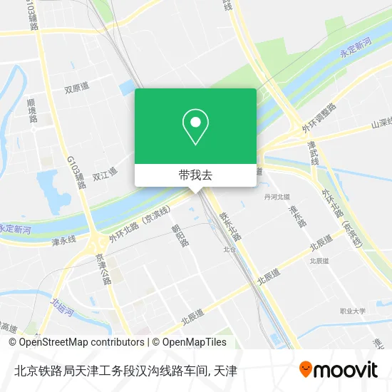 北京铁路局天津工务段汉沟线路车间地图