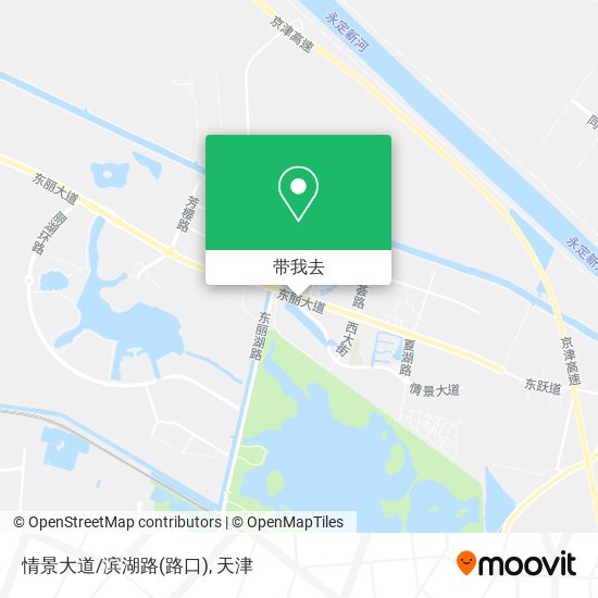 情景大道/滨湖路(路口)地图