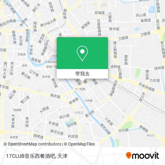 17CLUB音乐西餐酒吧地图