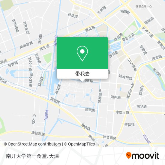 南开大学第一食堂地图