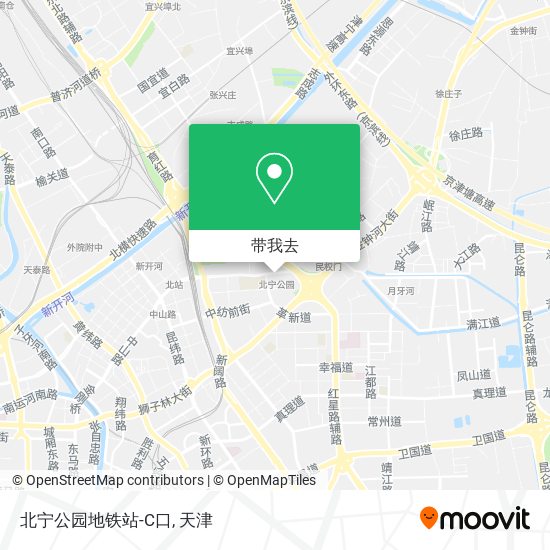 北宁公园地铁站-C口地图