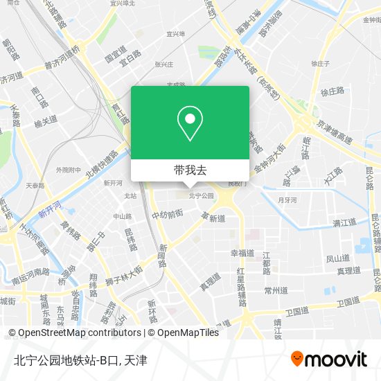 北宁公园地铁站-B口地图