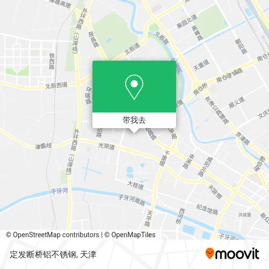 定发断桥铝不锈钢地图