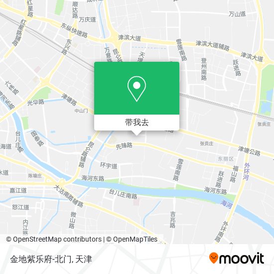 金地紫乐府-北门地图