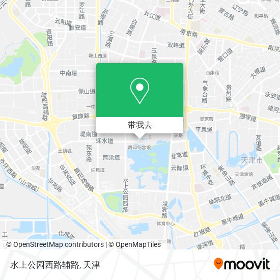 水上公园西路辅路地图