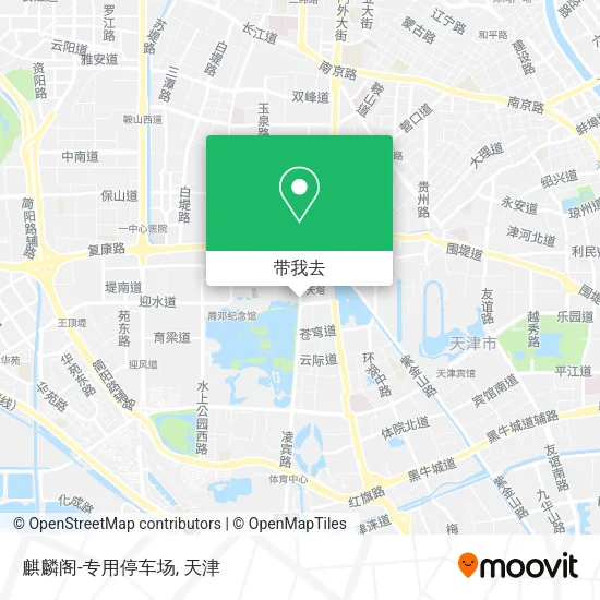 麒麟阁-专用停车场地图