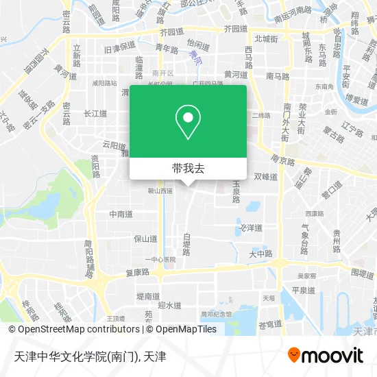 天津中华文化学院(南门)地图