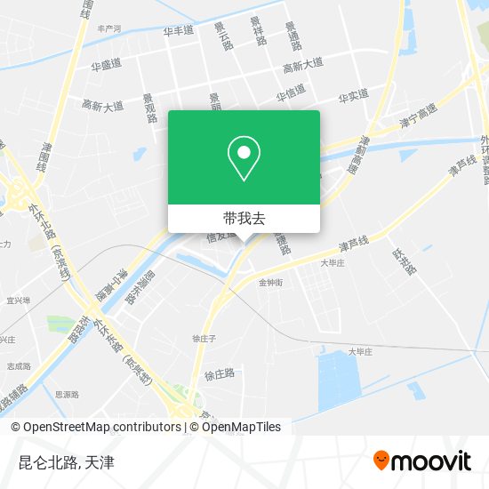 昆仑北路地图