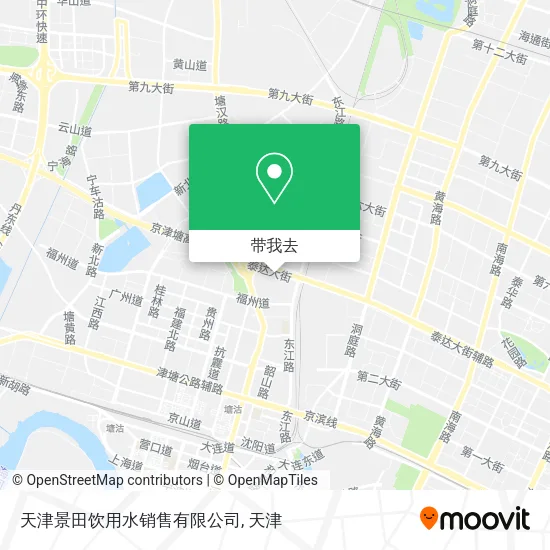 天津景田饮用水销售有限公司地图