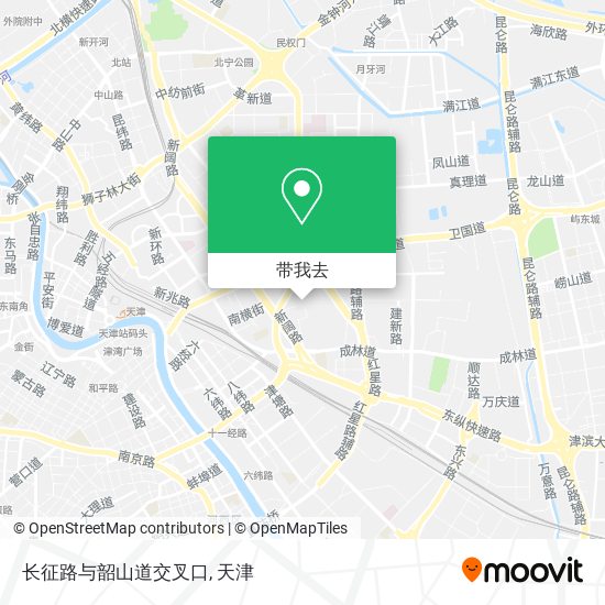 长征路与韶山道交叉口地图