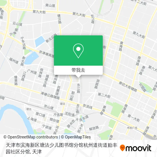 天津市滨海新区塘沽少儿图书馆分馆杭州道街道贻丰园社区分馆地图