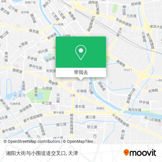 湘阳大街与小围堤道交叉口地图