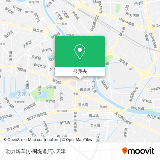 动力鸡车(小围堤道店)地图