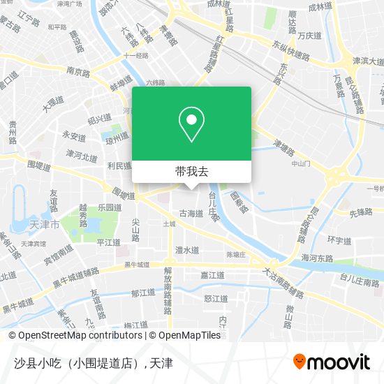 沙县小吃（小围堤道店）地图