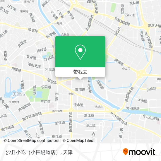 沙县小吃（小围堤道店）地图