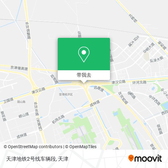 天津地铁2号线车辆段地图