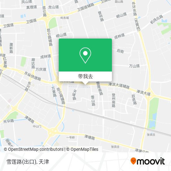 雪莲路(出口)地图