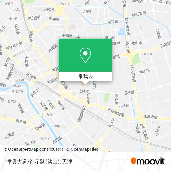 津滨大道/红星路(路口)地图