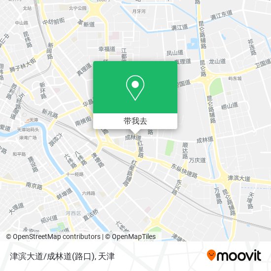 津滨大道/成林道(路口)地图