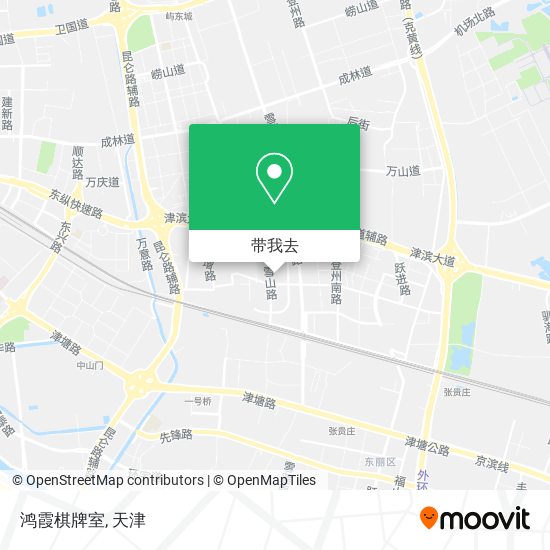 鸿霞棋牌室地图
