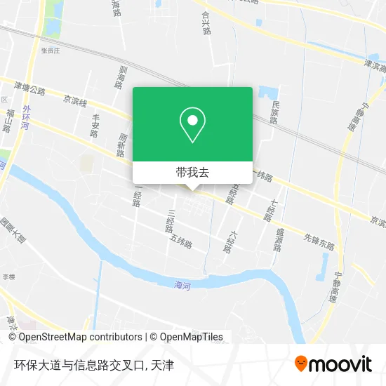 环保大道与信息路交叉口地图