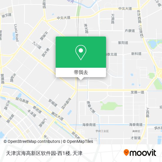 天津滨海高新区软件园-西1楼地图