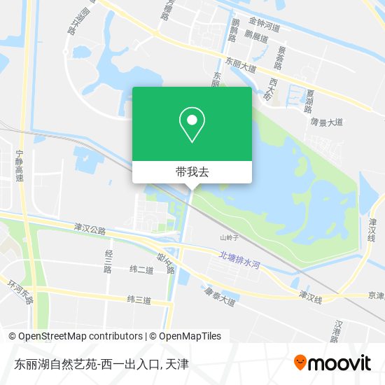 东丽湖自然艺苑-西一出入口地图