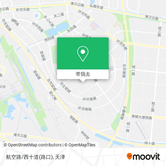 航空路/西十道(路口)地图