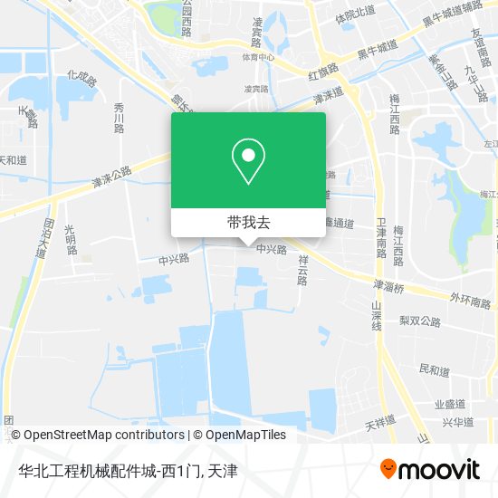 华北工程机械配件城-西1门地图
