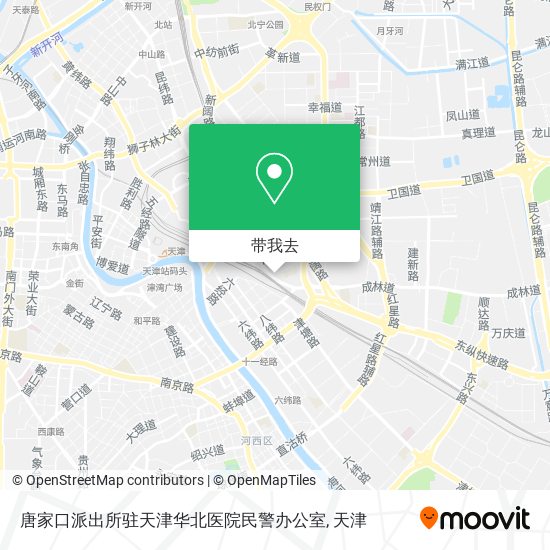 唐家口派出所驻天津华北医院民警办公室地图