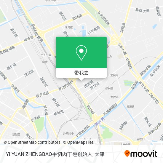 YI YUAN ZHENGBAO手切肉丁包创始人地图