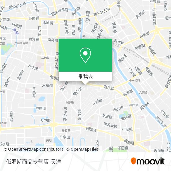 俄罗斯商品专营店地图