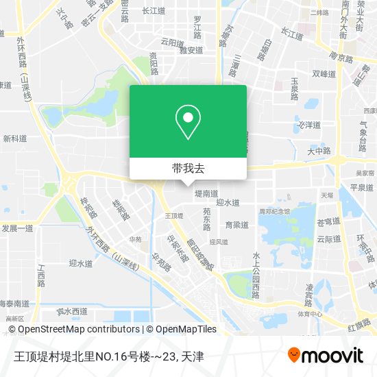 王顶堤村堤北里NO.16号楼-~23地图