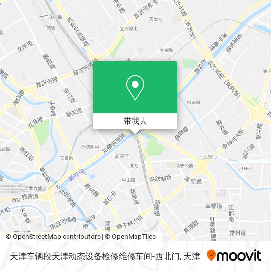 天津车辆段天津动态设备检修维修车间-西北门地图