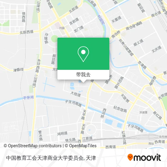 中国教育工会天津商业大学委员会地图