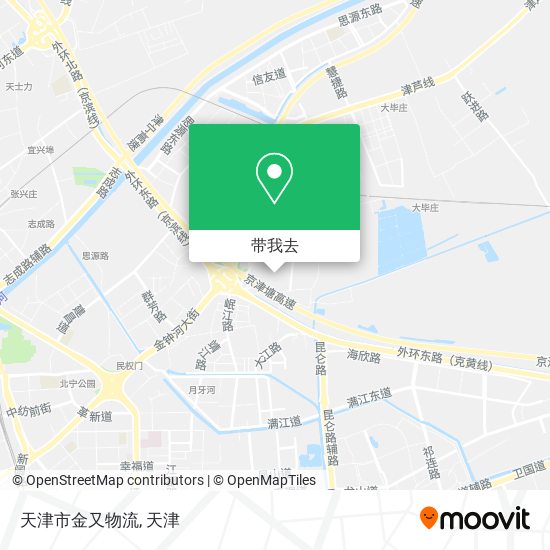 天津市金又物流地图