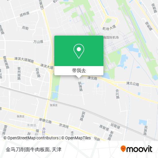 金马刀削面牛肉板面地图