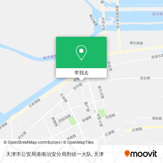 天津市公安局港南治安分局刑侦一大队地图