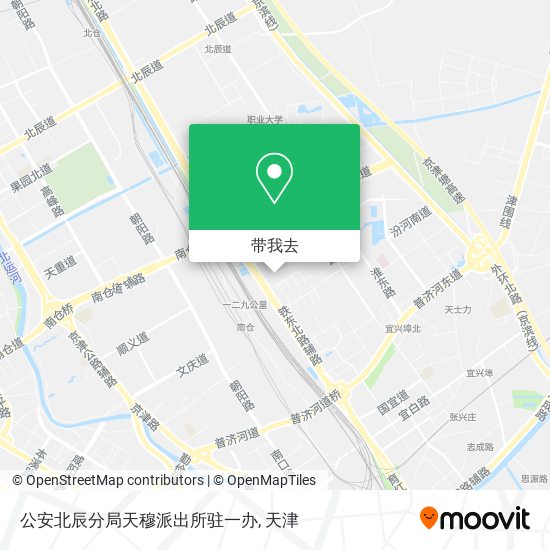 公安北辰分局天穆派出所驻一办地图