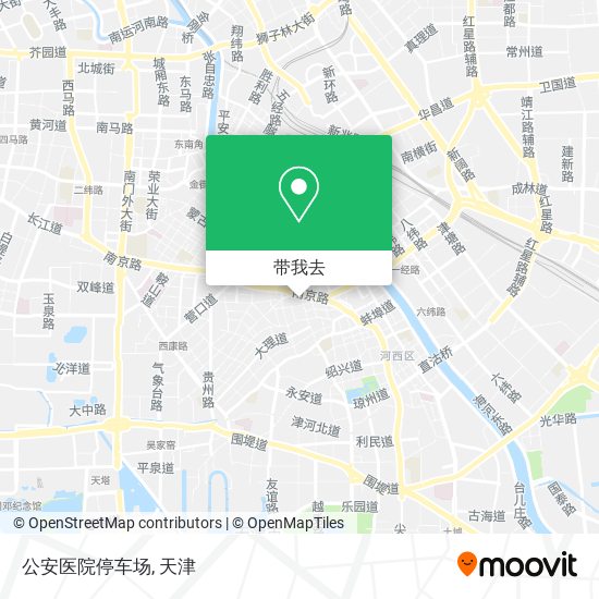 公安医院停车场地图