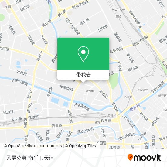 风屏公寓-南1门地图