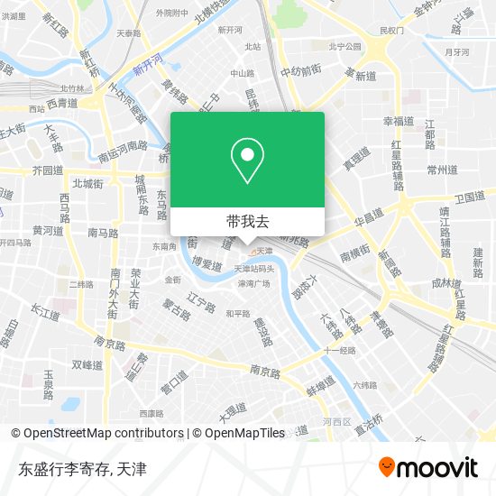 东盛行李寄存地图