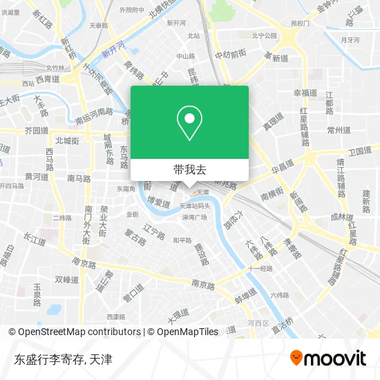 东盛行李寄存地图