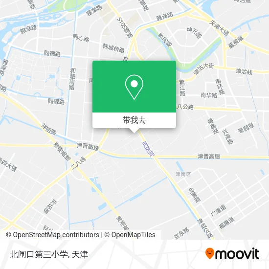 北闸口第三小学地图