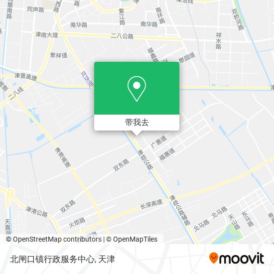 北闸口镇行政服务中心地图