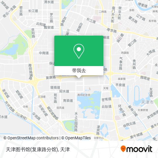 天津图书馆(复康路分馆)地图