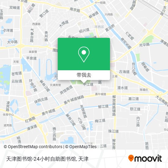 天津图书馆-24小时自助图书馆地图