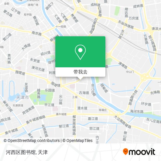 河西区图书馆地图