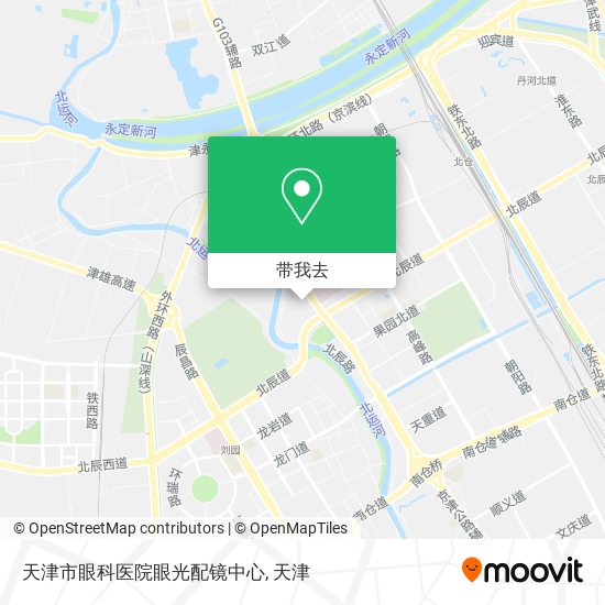 天津市眼科医院眼光配镜中心地图