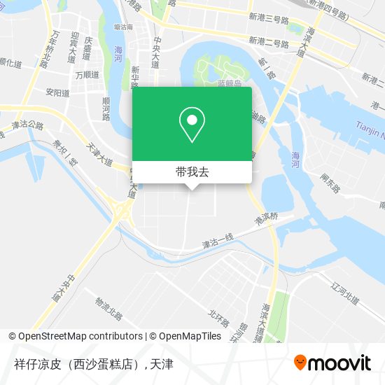 祥仔凉皮（西沙蛋糕店）地图